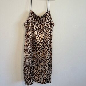 Topshop Women’s‎ Cheetah Print Slip Dress Size 4